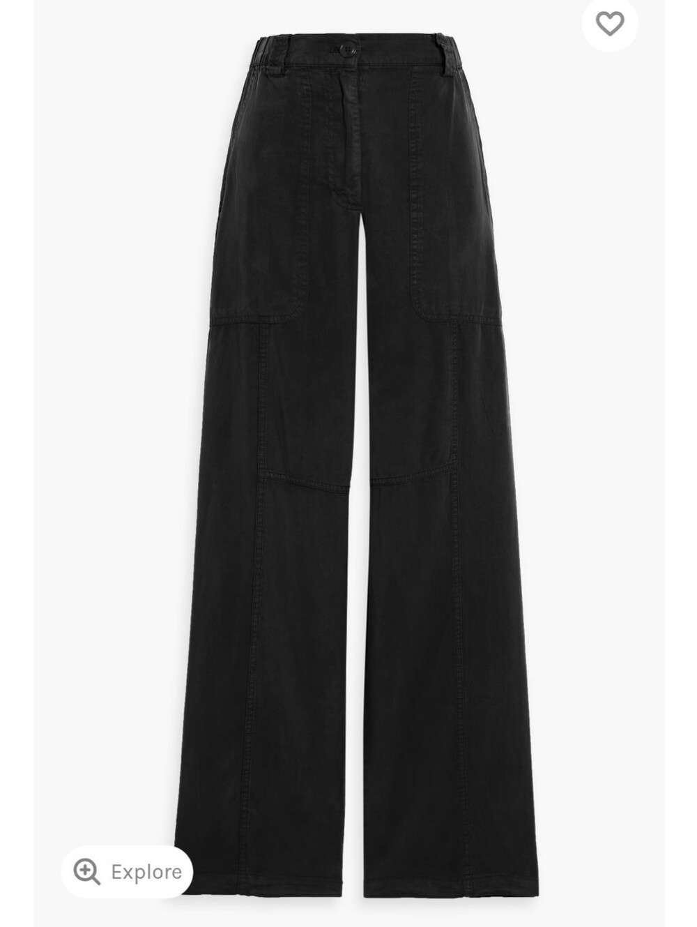 Alex Mill Charcoal Black Cargo Pants with Relaxed Straight Leg